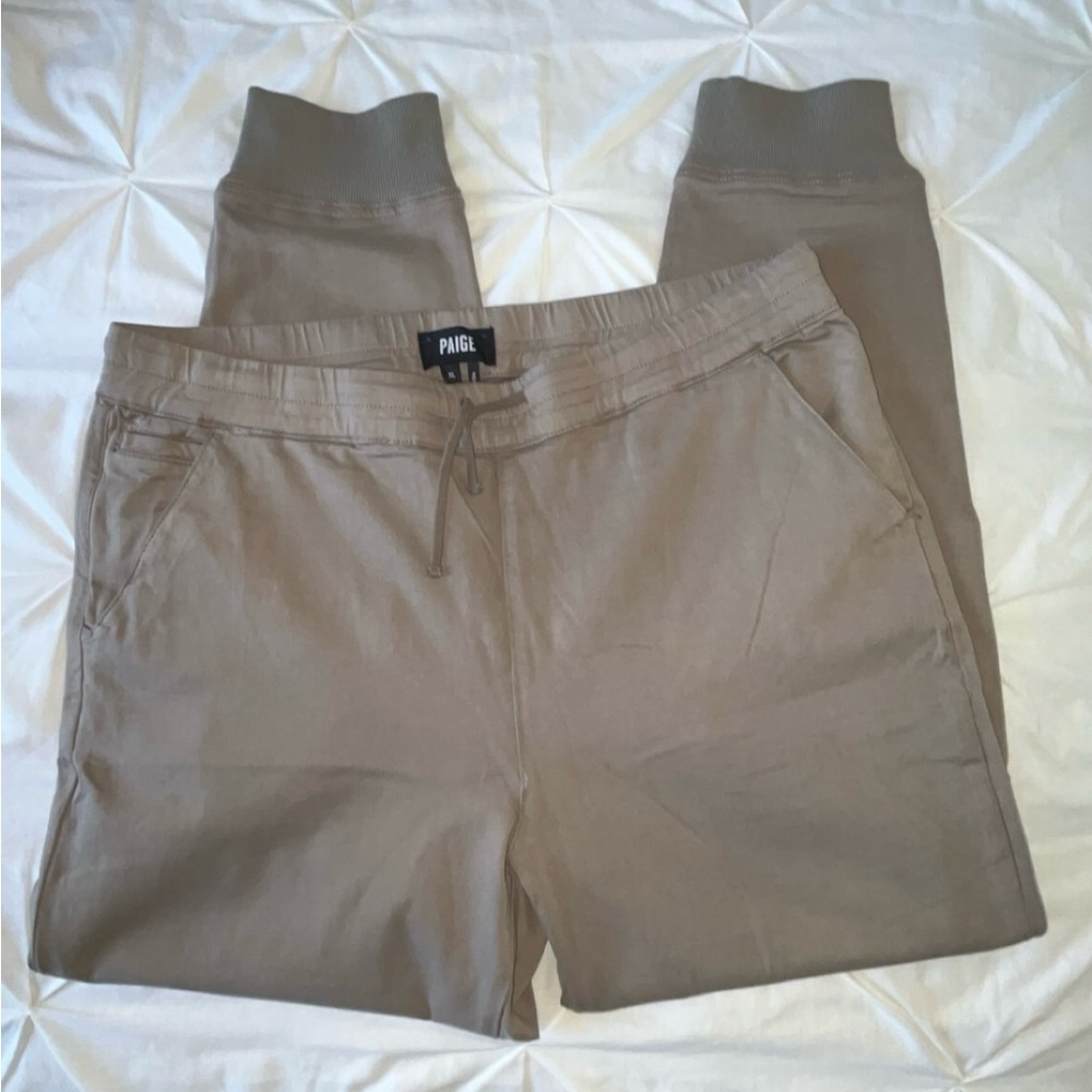 PAIGE Men’s Jogger Style Pull-On Pants in Color “Brushed Nickel” SIZE XL